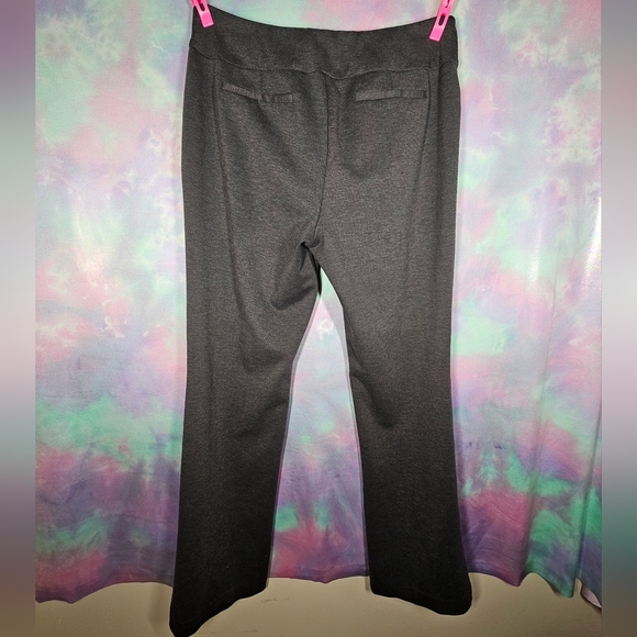7th Avenue New York & Co Charcoal Grey Pull-On Bootcut Pants Size XL Tall - Picture 6 of 7